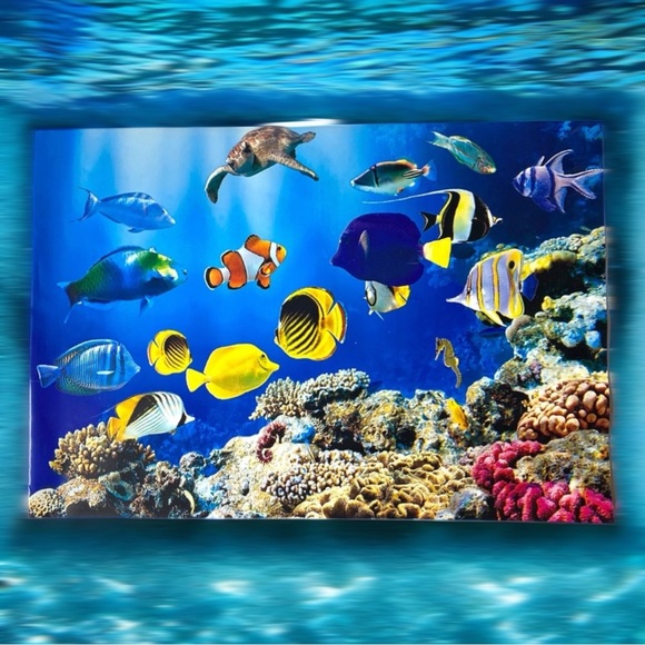 25 10X13 Poly Mailers Ocean Coral Reef With Fish, Turtle, Seahorse PRICE IS FIRM - Picture 4 of 11